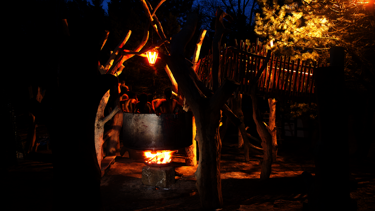 Faulenzum_Kannibalenkessel